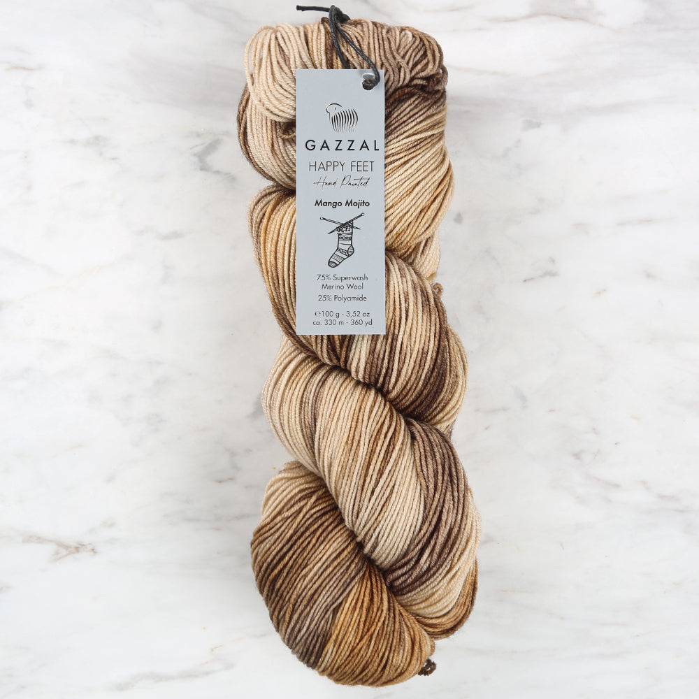 Gazzal Happy Feet Ebruli Çorap El Örgü İpi - 3267